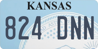 KS license plate 824DNN