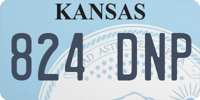 KS license plate 824DNP