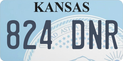 KS license plate 824DNR