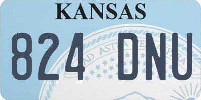 KS license plate 824DNU