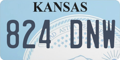 KS license plate 824DNW