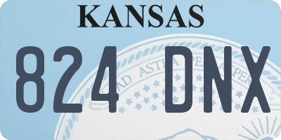 KS license plate 824DNX