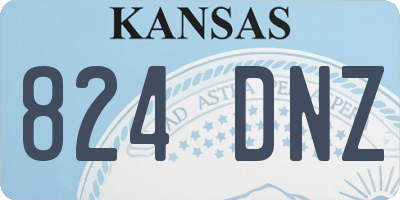 KS license plate 824DNZ