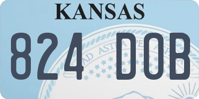 KS license plate 824DOB