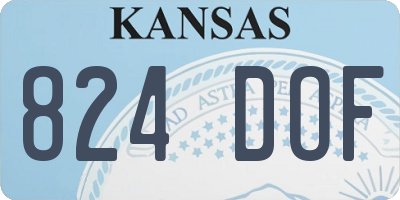KS license plate 824DOF