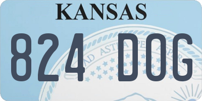 KS license plate 824DOG