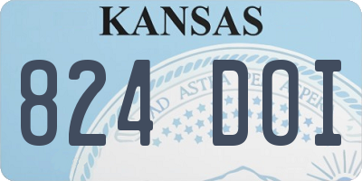KS license plate 824DOI