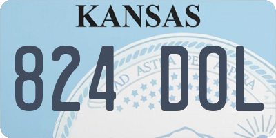 KS license plate 824DOL
