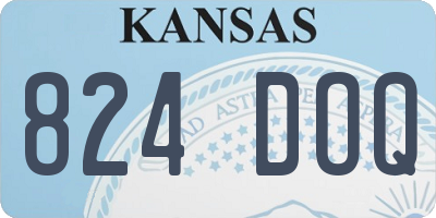 KS license plate 824DOQ
