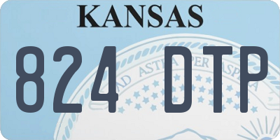 KS license plate 824DTP