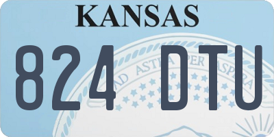 KS license plate 824DTU