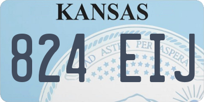 KS license plate 824EIJ