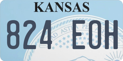 KS license plate 824EOH