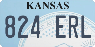 KS license plate 824ERL