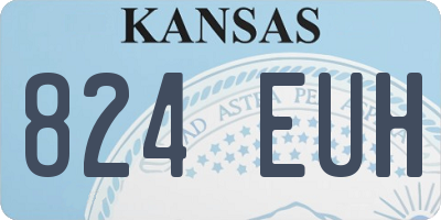 KS license plate 824EUH