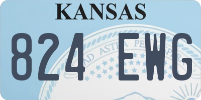 KS license plate 824EWG