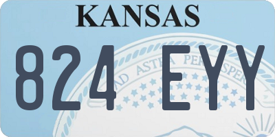 KS license plate 824EYY