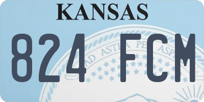 KS license plate 824FCM