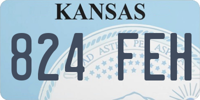 KS license plate 824FEH
