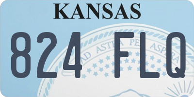 KS license plate 824FLQ