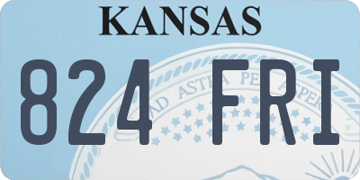 KS license plate 824FRI