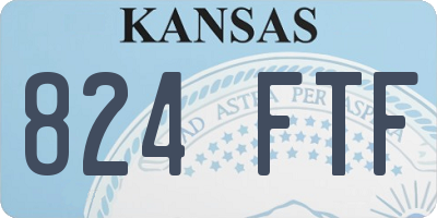 KS license plate 824FTF