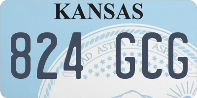 KS license plate 824GCG