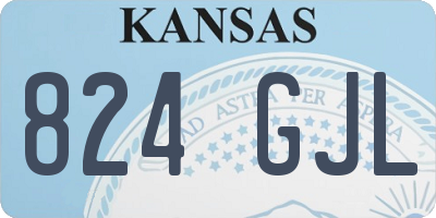 KS license plate 824GJL