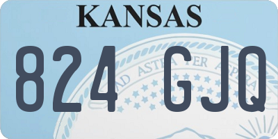 KS license plate 824GJQ