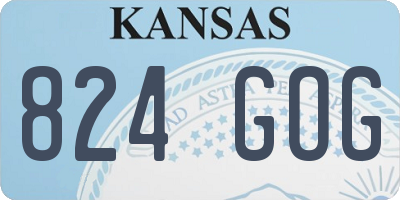 KS license plate 824GOG