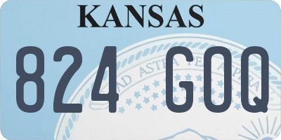 KS license plate 824GOQ