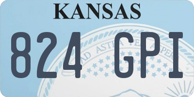 KS license plate 824GPI
