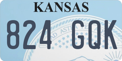 KS license plate 824GQK