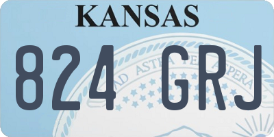 KS license plate 824GRJ