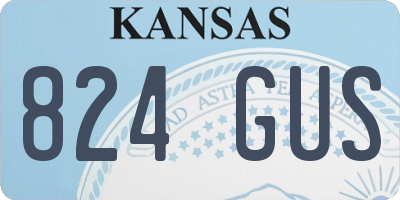 KS license plate 824GUS