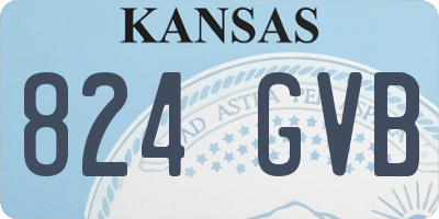 KS license plate 824GVB