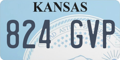 KS license plate 824GVP