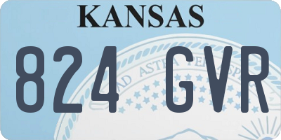 KS license plate 824GVR