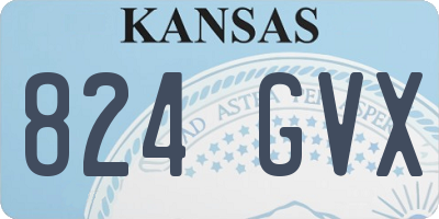 KS license plate 824GVX