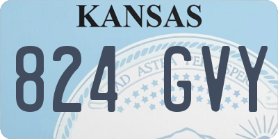 KS license plate 824GVY