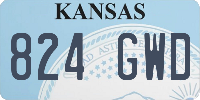 KS license plate 824GWD