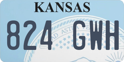 KS license plate 824GWH