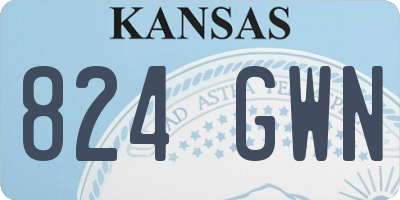 KS license plate 824GWN