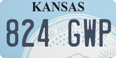 KS license plate 824GWP