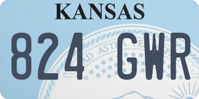 KS license plate 824GWR