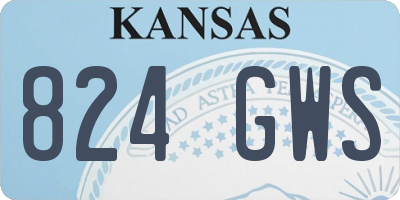 KS license plate 824GWS