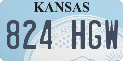KS license plate 824HGW