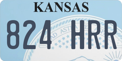 KS license plate 824HRR