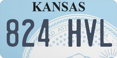 KS license plate 824HVL