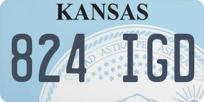 KS license plate 824IGD